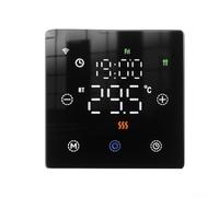 Termostato WiFi intelligente, interruttore digitale programmabile per controllo della temperatura, termostato per caldaia a gas per Tuya, ad alta efficienza energetica (nero)