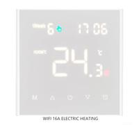 Termostato WiFi Radiante Programmabile con per alexa Google Home - Cronotermostato Digitale Risparmio Energetico per Caldaia Gas 8.6x8.6cm(16A electric heating WiFi)