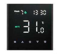 Termostato WiFi Radiante Programmabile con per alexa Google Home - Cronotermostato Digitale Risparmio Energetico per Caldaia Gas 8.6x8.6cm(WiFi 16A electric heating)