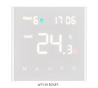 Termostato WiFi Radiante Programmabile con per alexa Google Home - Cronotermostato Digitale Risparmio Energetico per Caldaia Gas 8.6x8.6cm(gas boiler 3A WiFi)