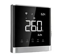 Termostato WiFi RS485 Modbus FCU, LCD da 2,8", compatibile con Tuya Life | Termostato WiFi Modbus RS485 FCU, 4 Tubi 3 Fili, LCD Da 2,8", Compatibile Con L'APP Smart Life(Silvery)