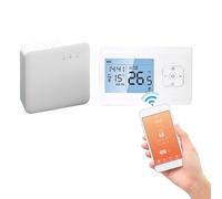 Termostato WiFi senza fili, per Tuya Wireless WiFi Termostato Programmabile Telefono App Controllo Per La Temperatura Ambiente In Caldaia A Gas Applicazioni Riscaldamento Acqua Calda