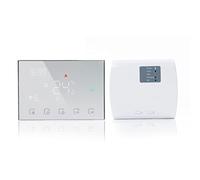 Termostato WiFi Smart RF per Riscaldamento Acqua e Caldaia Termostato a Parete Programmabile per Ambiente Funziona con Alexa Google Home Display Touchscreen Regolatore di Temperatura Wireless,Battery