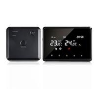 Termostato WiFi wireless intelligente compatibile con Tuya per caldaie a parete e riscaldamento a pavimento dell'acqua, APP e controllo vocale, programmazione settimanale e blocco di sicurezza per