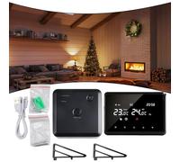 Termostato WiFi wireless intelligente compatibile con Tuya per caldaie a parete e riscaldamento a pavimento dell'acqua, APP e controllo vocale, programmazione settimanale e blocco di sicurezza per