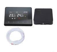 Termostato wireless intelligente programmabile per riscaldamento digitale, ricevitore RF, controllo vocale, app mobile, pulsante touch, blocco bambini, ignifugo, per caldaia, acqua calda, casa