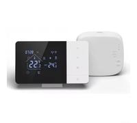 Termostato wireless per caldaia Tuya per Smart Life, regolatore di raffreddamento per riscaldamento con controllo vocale, programmabile per 6 periodi settimanali, ampio display a LED (senza WiFi)