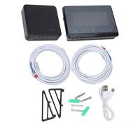 Termostato wireless programmabile con ricevitore RF 868 MHz per caldaie a gas e pavimenti radianti con comandi touch e intervallo di regolazione della temperatura 5 70 C (nero + sensore)