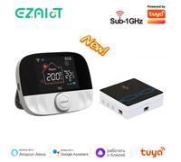 Termostato wireless RF433 WiFi per riscaldamento a pavimento, acqua, caldaia a gas, stanza domestica, regolatore di temperatura programmabile intelligente Tuya