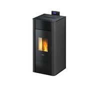 Termostufa a pellet ermetica FreePoint "Tesis 23" antracite con wi-fi integra...