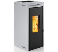 Termostufa a pellet ermetica Invicta "Teramo Plus" grigio 15,9 kW