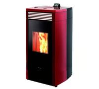 Termostufa a pellet Idro Ravelli HRV 120 PLUS 12 kW alluminio, vetro, maiolica