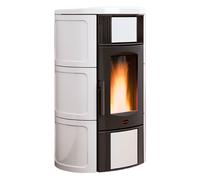 TERMOSTUFA A PELLET 'ISIDE IDRO 5.0' 19 kW - colore bianco