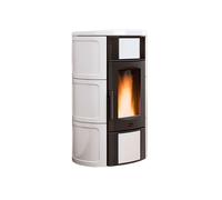 Termostufa a pellet La Nordica Extraflame mod. Iside Idro H15 18,1 kW Bianca