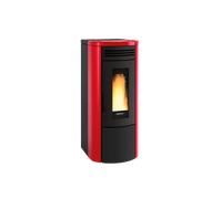 Termostufa a Pellet La Nordica Extraflame Modello COSTANZA IDRO 5.0 Da 16 Kw Colore Bordeaux