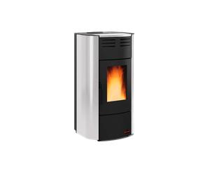 Termostufa a Pellet La Nordica Extraflame Modello RAFFAELLA IDRO H15 Da 18 kW Colore Grigio