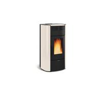 Termostufa a Pellet La Nordica Extraflame Modello RAFFAELLA IDRO H18 5.0 Da 23,6 kW Colore Avorio