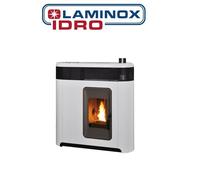 Termostufa A Pellet Laminox Elisa Phantom 16 Kw Slim Colore Bianco