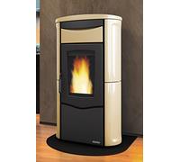 Dal Zotto Jole Idro 2.0 Stufa a Pellet Capacità serbatoio 26 Kg Volume 407 m³ con Cronotermostato Bordeaux (001275405)