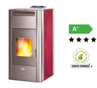 TERMOSTUFA IDRO A PELLET QUEEN 24 - 22 Kw/h telecomando e predisposizione WiFi