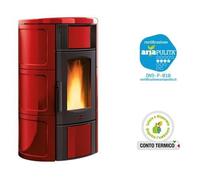 TERMOSTUFE STUFA A PELLETS ISIDE 2.0 NORDICA EXTRAFL POTENZA 19 Kw CM.69x63xH120