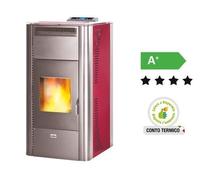TERMOSTUFE STUFA A PELLETS QUEEN IDRO 24 POTENZA 21,96 Kw - CM.64x57xH127