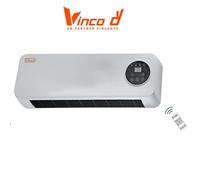 TERMOVENTILATORE A PARETE PTC CERAMICO 2000W BIANCO C/TELECOMANDO DISPLAY LED [EEK: C]