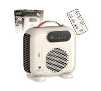 TERMOVENTILATORE ADLER AD 7756B, Termoventilazione, Potenza 2000 W, 2 livelli di calore, Telecomando, Crema
