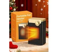 Termoventilatore Basso Consumo, Stufetta Elettrica Portatile da 1500W, in ceramica PTC, 3 Marcia, Protezione da Surriscaldamento e Ribaltamento, Stufetta Elettrica da Bagno per Camera, Uffici