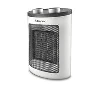 Termoventilatore BEPER RI.080, 2 livelli di calore, Elementi riscaldanti in ceramica, Funzione Aria Fredda, Nero, Argento