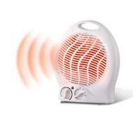 Termoventilatore Caldo Bagno | Protezione anti Soffocamento | Regolazione Temperatura e Velocità | Appendibile a parete con 2 temperature 1000/ 2000W Bianco 2 Potenze con Termostato