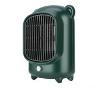 Termoventilatore Ceramico Compatto 2000W per riscaldatore Elettrico Portatile con Termostato Oscillazione per Bagno Ufficio per casa Silenzioso Basso Consumo 15x12x20cm(EU 220V, Green)