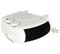 Termoventilatore con flusso d'aria verticale e orizzontale, DESCON, 2000 W, funzionamento in posizione orizzontale e verticale, 3 modalità di flusso d'aria, termostato, protezione contro il