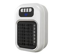 Termoventilatore da Presa Basso Consumo 400W, Mini Stufetta Ceramica PTC | con Termostato Regolabile 15-32°C, Timer 12H, Display LED e Protezione da Surriscaldamento per Camera da Letto e Ufficio