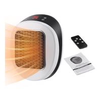 Termoventilatore Da Scrivania | Riscaldamento Rapido Ventilatore Riscaldante Risparmio Energetico - Con Timer E Telecomando Ceramico Portatile Riscaldatore Elettrico,per Camera da Letto Auto