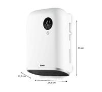 Riscaldatore da bagno - 2000 W - Domo - DO7357F - Wifi + telecomando - Funzione Eco - Display LED - Da parete / da appoggio - Bianco