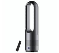 Termoventilatore e raffrescatore,ventilatore riscaldante senza pale,riscaldatore per ambienti 1400W 3 impostazioni di calore 8 velocità,ventilatore a torre oscillante 80° con telecomando,timer 8 ore
