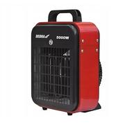 Termoventilatore elettrico 5 kW, 400 V, Slim, DEDRA DED9922B, per ambienti ben isolati, termostato, protezione contro il surriscaldamento, tre modalità di funzionamento, controllo della temperatura