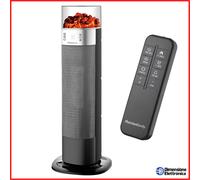 Termoventilatore Elettrico Basso Consumo Melchioni Fireplace New Riscaldatore [EEK: A]