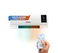 Termoventilatore Elettrico 2000W a Parete con Telecomando e Timer 6 ore