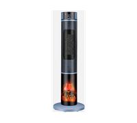 TERMOVENTILATORE FABRILAMP EVERTON, Potenza 2000 W, 2 livelli di calore, Elementi riscaldanti in ceramica, Timer=Timer da 1 a 12 ore, Funzione Aria Fredda, Telecomando, Blu, Nero
