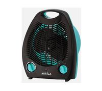 TERMOVENTILATORE FABRILAMP LUBIAN, Potenza 2000 W, 2 livelli di calore, Funzione Aria Fredda, Turchese, Nero