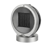 TERMOVENTILATORE FABRILAMP POMELO, Potenza 2000 W, 2 livelli di calore, Elementi riscaldanti in ceramica, Funzione Aria Fredda, Nero, Argento