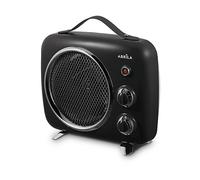 TERMOVENTILATORE FABRILAMP TARANTO, Potenza 2000 W, 2 livelli di calore, Funzione Aria Fredda, Nero, Argento, Marrone