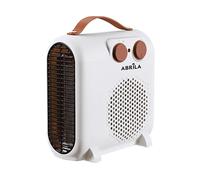 TERMOVENTILATORE FABRILAMP TUNDRA, Potenza 2000 W, 2 livelli di calore, Funzione Aria Fredda, Bianco, Marrone