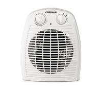 TERMOVENTILATORE G3 FERRARI G60001, Riscaldatore ambiente elettrico con ventilatore, 2000 W, con termostato regolabile, Potenza 2000 W, 2 livelli di calore, Bianco