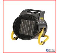 Zephir Termoventilatore Stufa elettrica Industriale Potenza 3000 Watt Basso rumore colore Nero - ZML30P