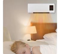 Termoventilatore Murale Telecomando Ventilatore con Display Montaggio a Parete