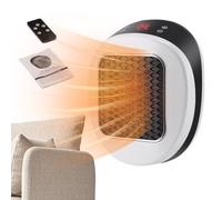 Termoventilatore Per Scrivania | Termoventilatore A Riscaldamento Rapido,Con Timer Telecomando Da Tavolo Riscaldatore Ceramico - Per Ufficio Casa Campeggio Tenda Auto