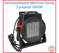 Termoventilatore Potente 3000w Melchioni Booster Industriale Stufa Riscaldatore [EEK: B]